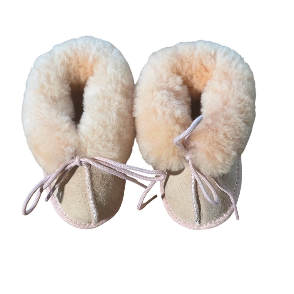 Cloud Nine Sheepskin Booties Soft‎ Cozy Infant Shoes M (4-5)
